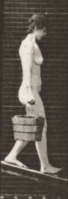 Plate 122 Descending an incline with a bucket of water in each hand — figure reference